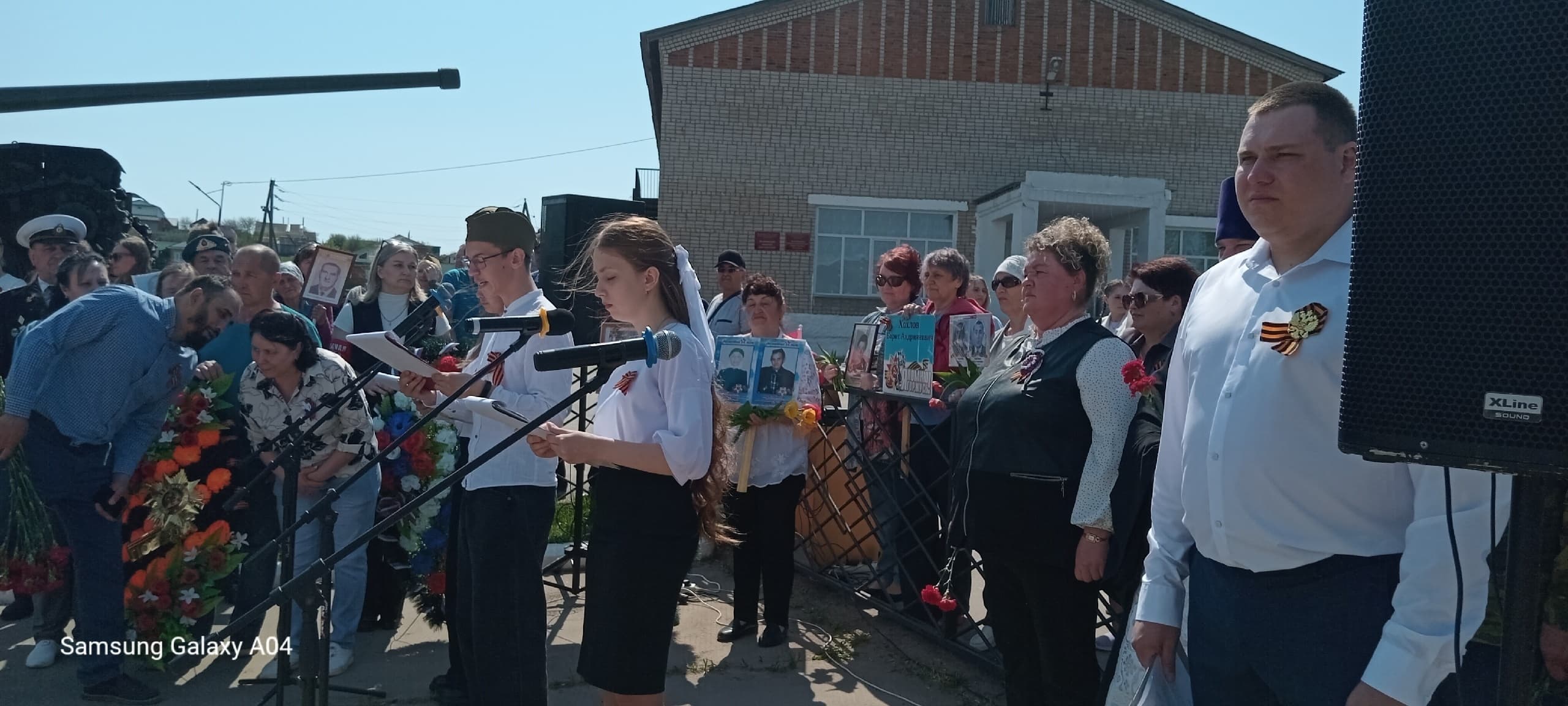 Торжественный митинг ко Дню Победы в Калинино