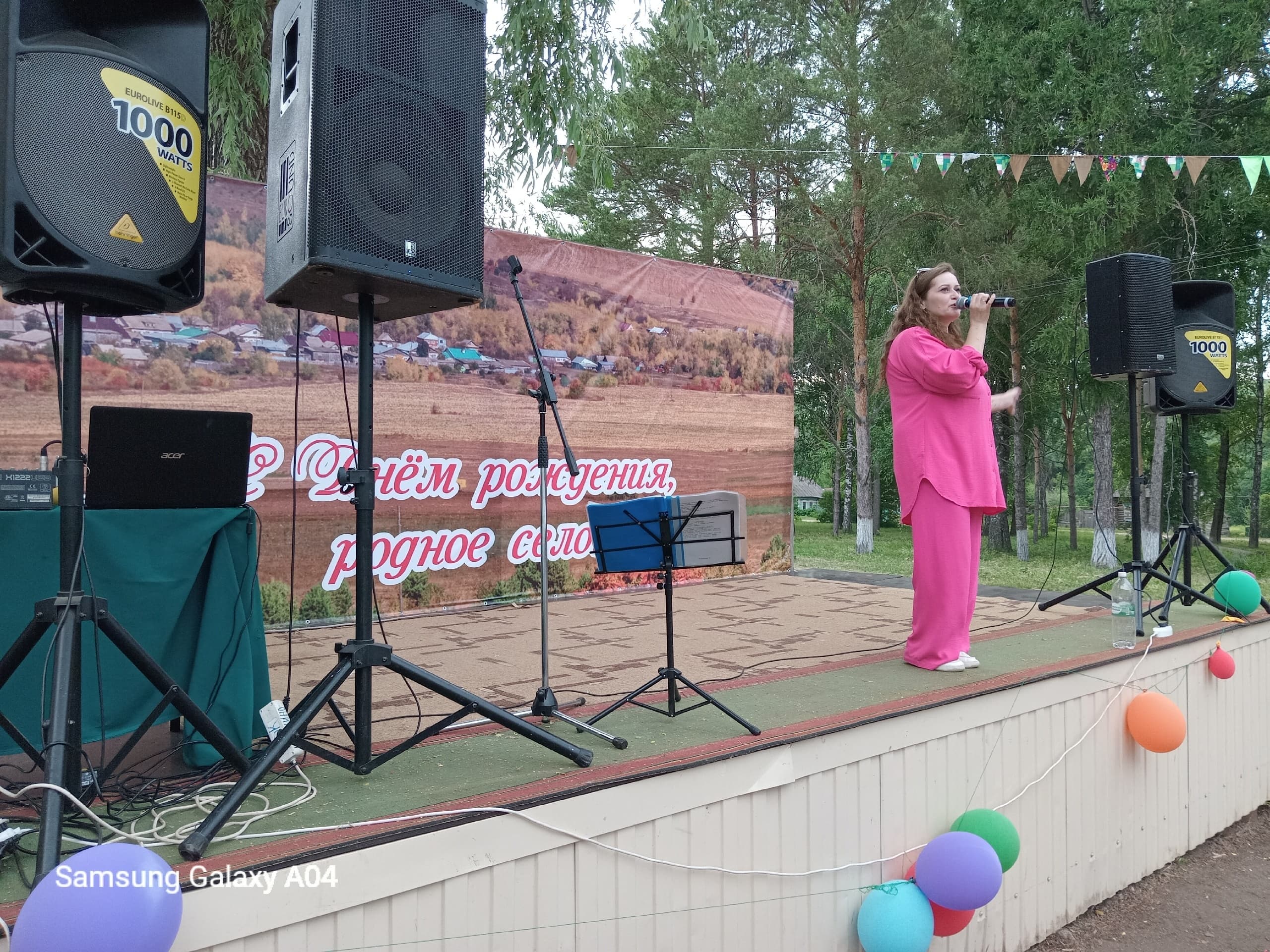 Выступление артистов ДК в селе Слудка