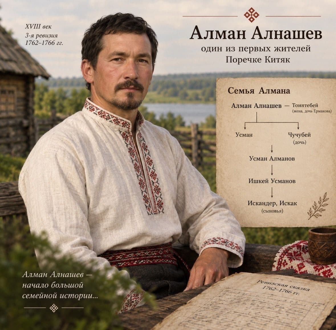 Первые семьи Поречке Китяк: Алман Алнашев